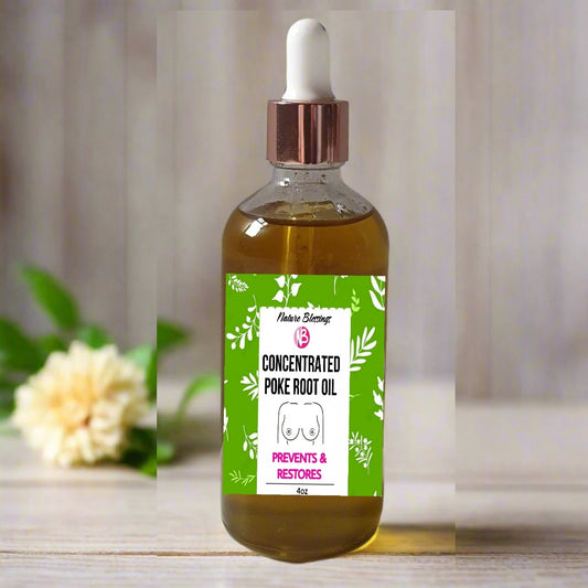 Poke root castor oil , Breast  Care, Lymph Drainage