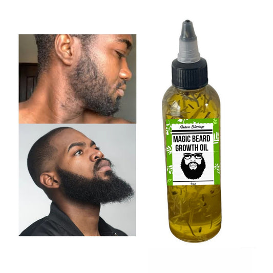 Magic Beard Growth Oil, Full Beard, Long Beard, Thick Beard